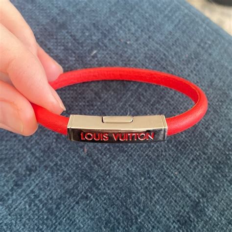 louis vuitton red bracelet|Louis Vuitton bracelet price.